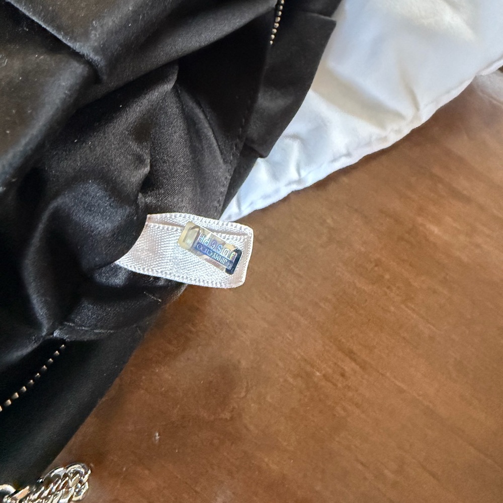 Jimmy Choo Black Satin Clutch - Picture 6 of 6